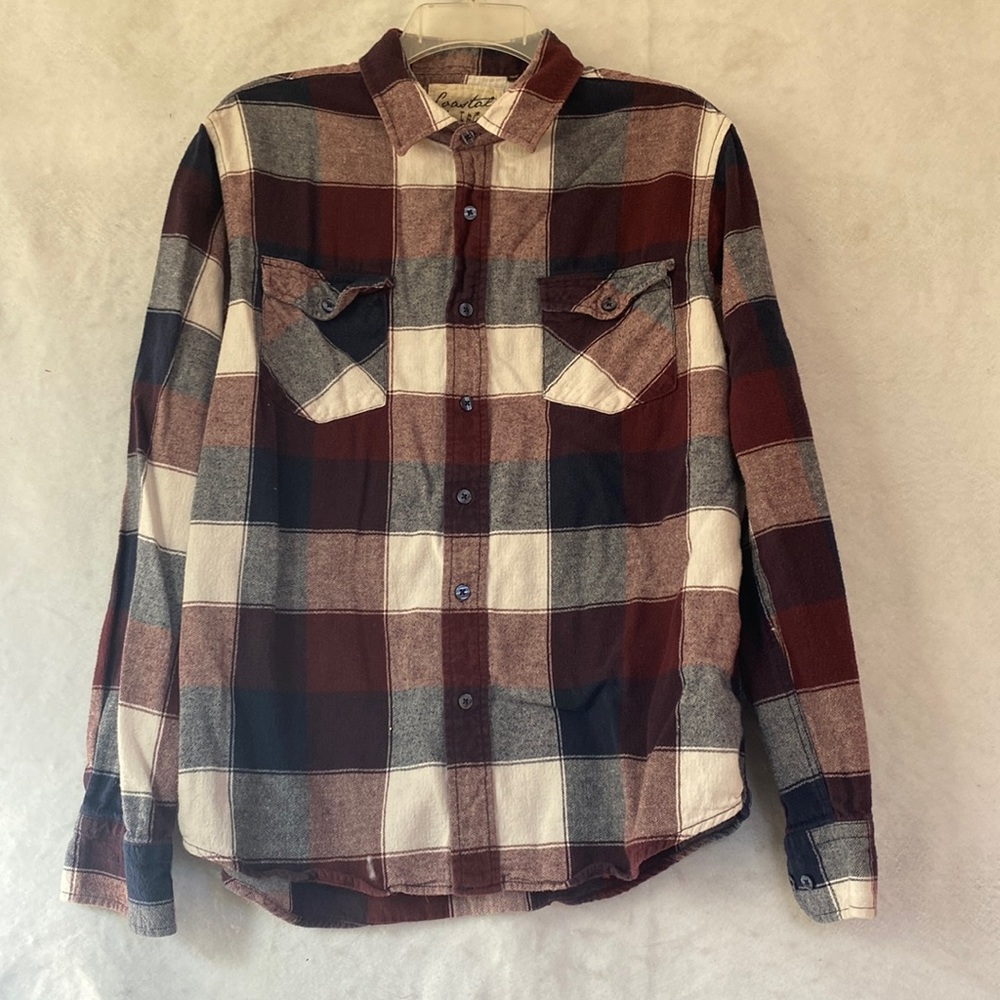 Coastal Long Sleeve Plaid Flannel Shirt
